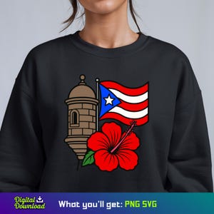 Portoryko SVG, Garita del Morro SVG, Boricua PNG, flaga Portoryko clipart, cyfrowe pobieranie dla Cricut i sublimacji, sztuka Portoryko