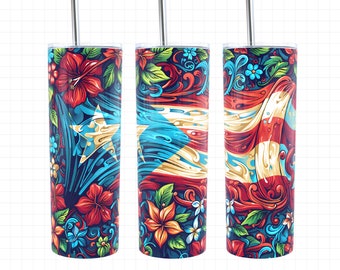 Puerto Rico Flag Tumbler, Puerto Rico Tumbler Wrap, 20oz Tumbler Wrap, Puerto Rico Design, Boricua Design, Puerto Rican, Puerto Rico Png