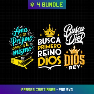 Frases Cristianas Svg, Frases Religiosas Svg Bundle, Frases Biblicas Svg, Citas Cristianas Svg, Versiculos Cristianos, Cut Files, Cricut