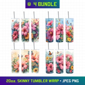 Aquarel bloemen, Hibiscus bloemen, 20oz mager Tumbler Wrap, Puerto Rico bloem, Puerto Rico Tumbler Wrap, moeder Tumbler, bundel