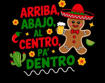 Mexican Christmas, Feliz Navidad, Gingerbread Sombrero, Holiday Digital Download, Christmas Png, Sublimation Design, Mexican Holiday Art
