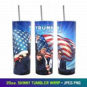 Trump 2024, Donald Trump, Trump Tumbler Wrap, 20 Unzen Tumbler Wrap, amerikanischer Stolz, Republikanische Partei, Trump Kundgebung, machen Amerika wieder großartig