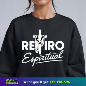 Retiro Espiritual Svg, Retiro Espiritual Png, Semana Santa Svg, Semana Santa Png, Christian Tshirt Design, Christian Svg, Christian Clipart