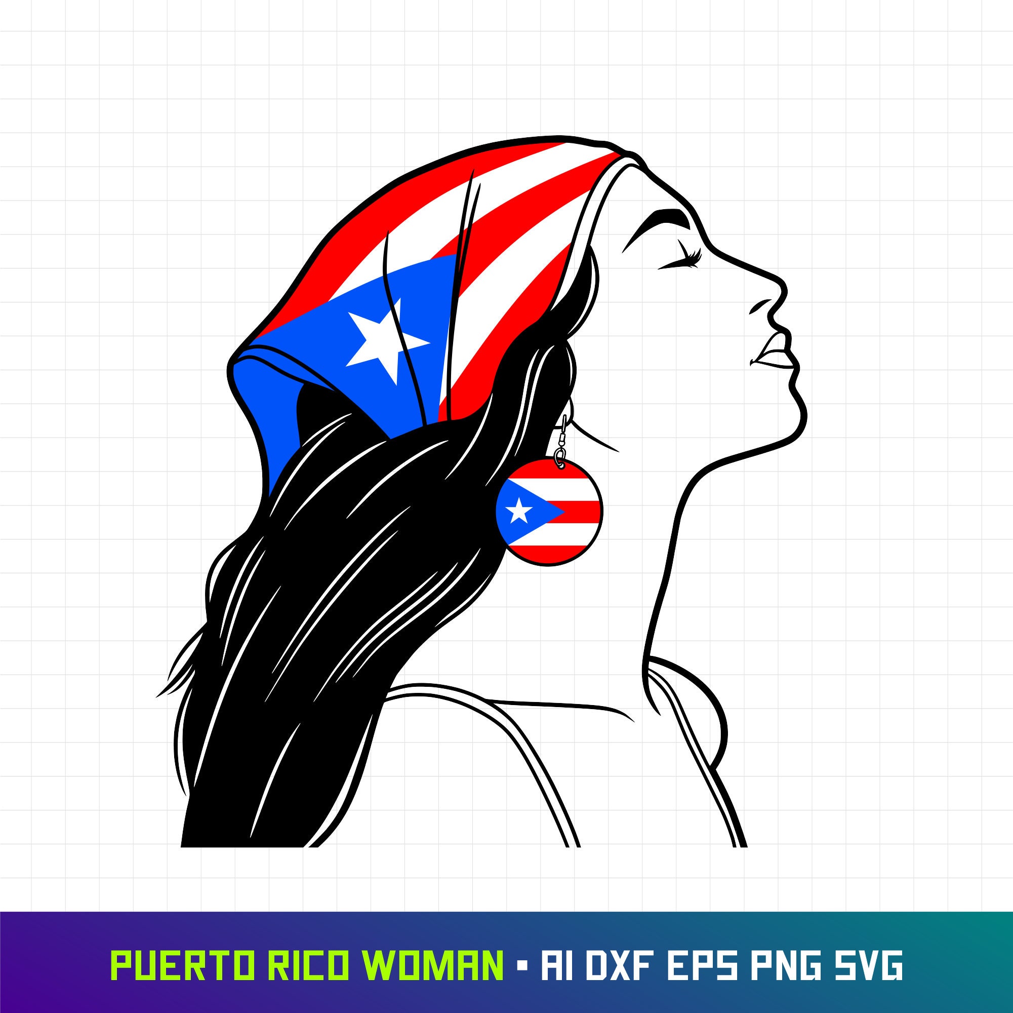 Puerto Rico Svg, Puerto Rico Girl Svg, Puerto Rico Png, Puerto Rico Flag, Boricua, Sublimation Design, Svg Files For Cricut
