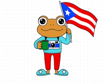 Concho Frog Png, Sapo Concho, Puerto Rico Frog Svg, DTMF Svg, Puerto Rico, Puerto Rican, Boricua, Puerto Rico Design, Sublimation, Cut File