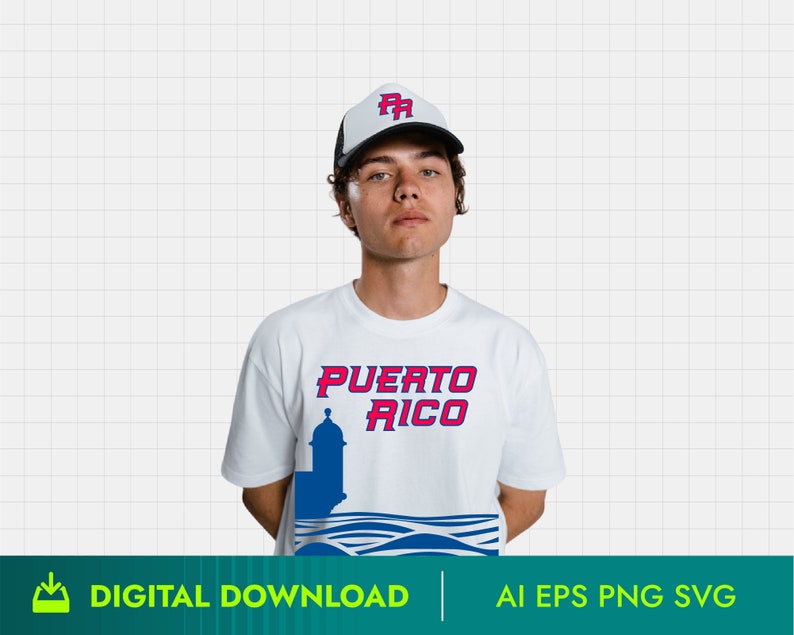 Puerto Rico Beisbol SVG Puerto Rico Baseball Team SVG Puerto - Etsy