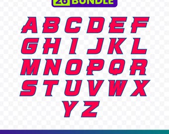 Puerto Rico Baseball SVG PNG Bundle, Boricua Baseball Alphabet Letters, World Baseball Classic Clipart, Beisbol Digital Download