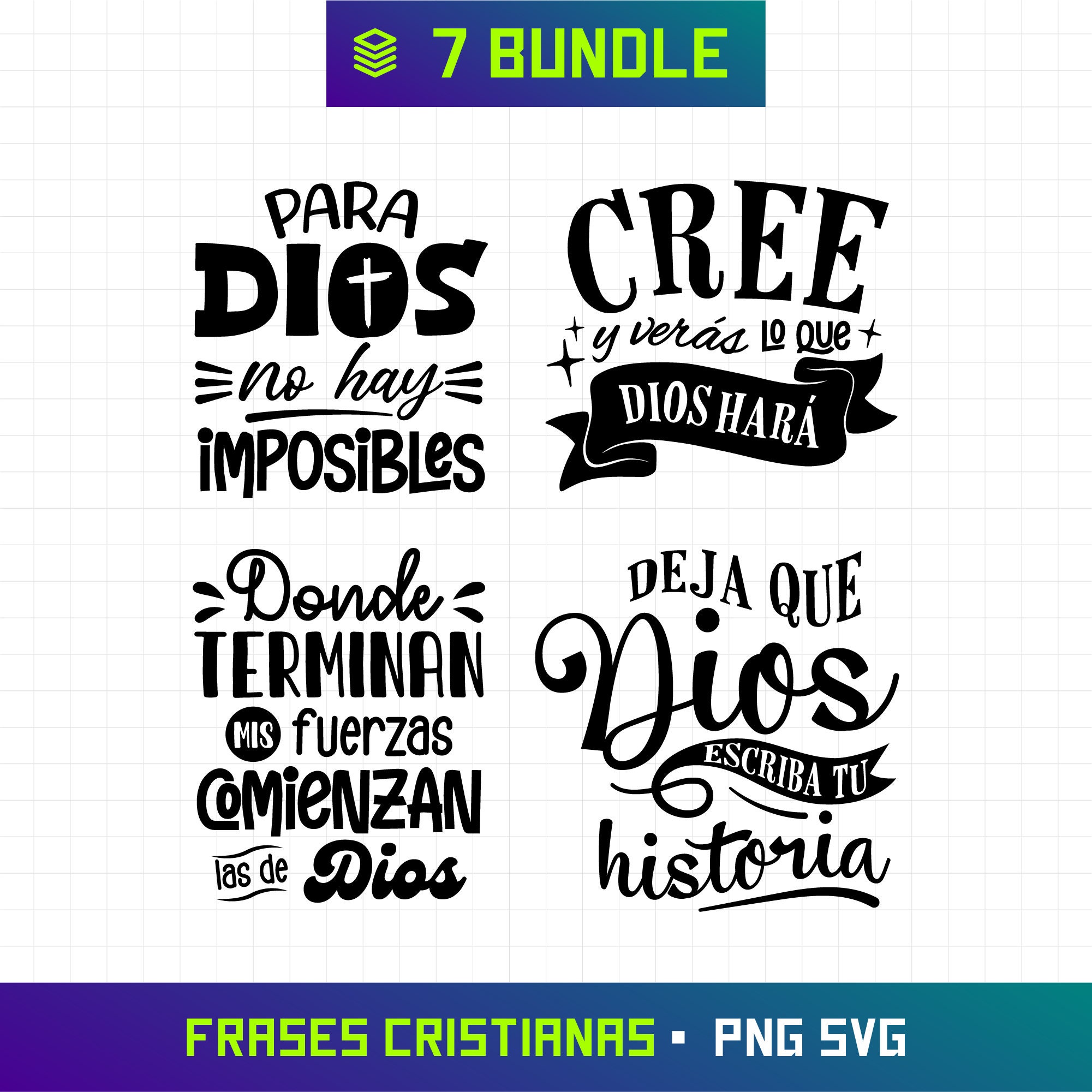 Frases cristianas - Etsy México, image size:2001x2001