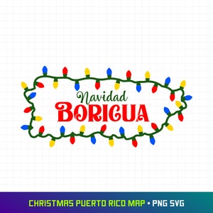 Navidad Puerto Rico Mapa, Puerto Rico Svg, Navidad Svg, Puerto Rico Clipart, Navidad Clipart, Navidad Boricua, Puertorriqueño, Cortar Archivo