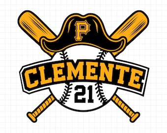 Clemente 21 Svg, Clemente 21 Png, Roberto Clemente Svg, Puerto Rico Baseball, Boricua, Puerto Rican Baseball Player, Puerto Rico Design