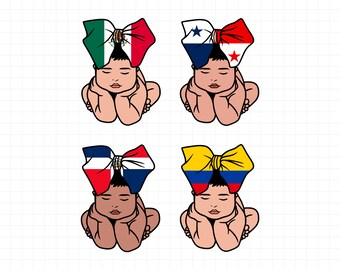 Latina Babies Png, Latina Baby, Baby Clipart, Mexican Baby, Dominican Baby, Panamanian Baby, Colombian Baby, Baby Girl Png, Baby Design