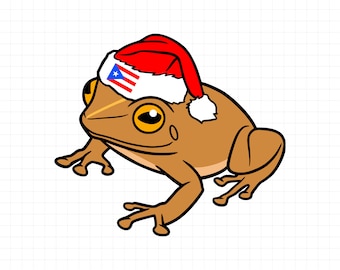 Coqui puertorica, Coqui svg, puerto Rico Weihnachten, Boricua, puertoricanisch, Coqui Frosch, puerto Rico Design, puerto Rico Png, Cut File