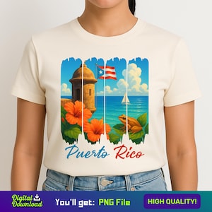 Puerto Rico Sublimation PNG – Boricua Coqui Frog T-Shirt Design, Brushstroke Art for Puerto Rico Vacation 2025, Puerto Rican Gift