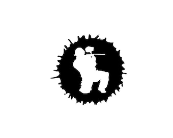 Paintball vinyl decal sticker
