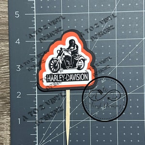 Harley Davidson Cupcake Toppers - Etsy