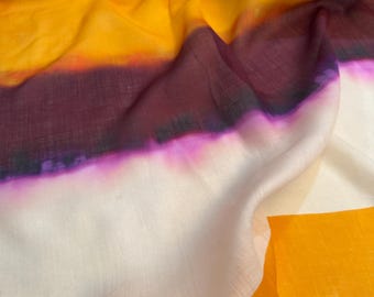 Exklusives Leinen Voile Stoff Panel, Premium Qualität, Luxus Italienische Stoffe von Panel.
