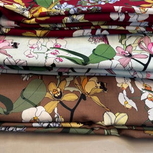 Exclusive Wool Crepe fabrics in three Color Combinations, Luxury Italian Fabrics, Designer Fabrics.