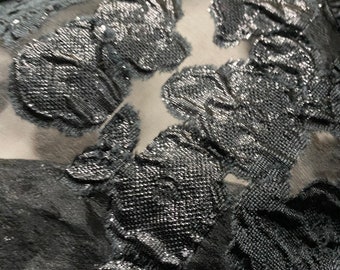 オーガンザ ブロケード生地、デザイナー生地、1ヤードあたりの高級イタリア生地。