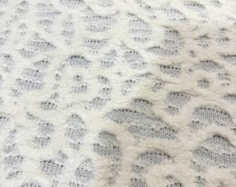 100% Wool Textured Jersey Fabric in Black and Off-White, Luxury Italian Fabrics, Designer Fabrics.