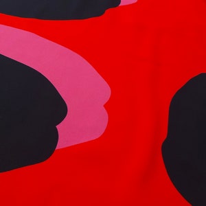 Viscose Fabric with Contemporary Print, Italian Fabric by Yard.