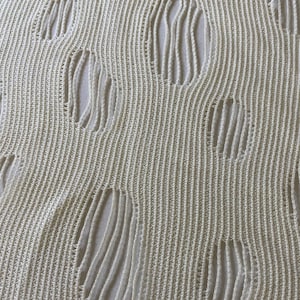 Fashionable, See-Through Wool Knit Fabric, Italian Fabric by Yard, Price is for one yard.