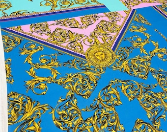 Groot paneel van viscose: luxe Italiaanse barokprint (80 x 56 inch)