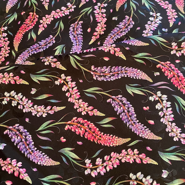 Print Silk Fabric Etsy