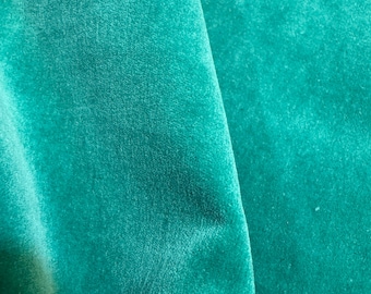 100% Cotton Velvet Fabric, Luxury Italian Fabric by Yard.