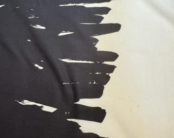 Tela de algodón de diseño en blanco y negro, telas italianas de lujo cortadas a medida.