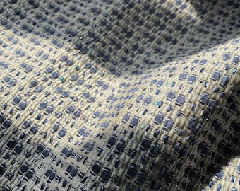 Algodón/Viscosa/Lurex Summer Tweed, tejido italiano de lujo cortado a medida.