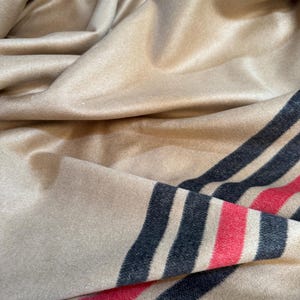 Designer Wool Fabric Panel in Camel, High Quality, Luxury Italian fabrics by Yard.