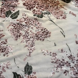 Exclusive Silk Devore Fabric, Premium Quality, Luxury Italian Fabrics by Yard.