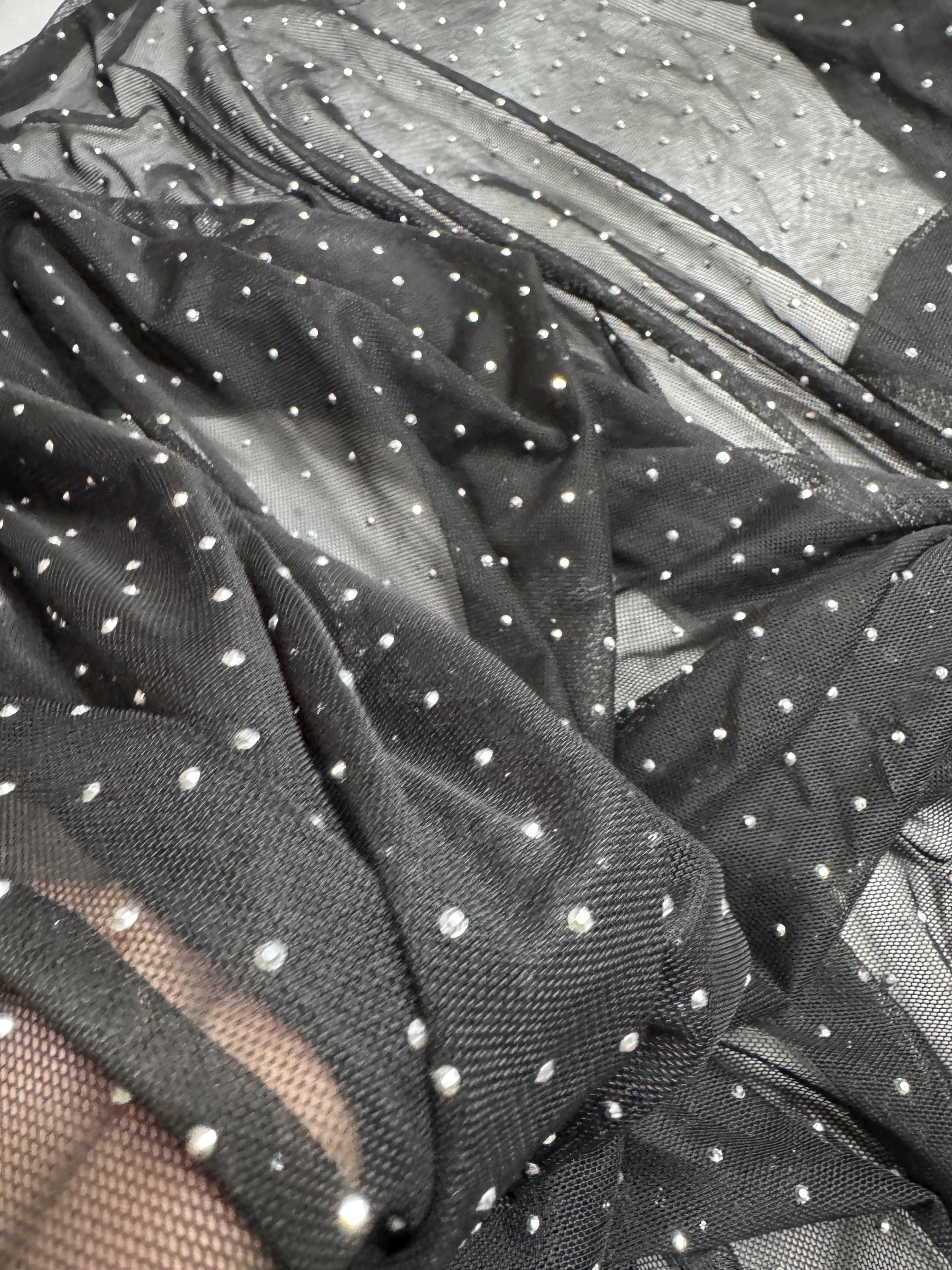Rarest Cloth Rare Find Fabric Rhinestone on Tulle, Exclusive Italian Fabrics by Yard ...