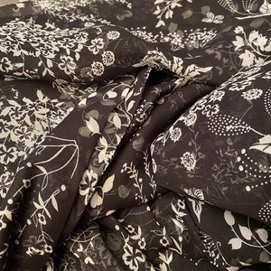 Silk Georgette Couture Fabric, Italian Fabric by Yard.