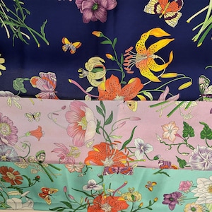 100% Silk Twill 35 x 35 inches Scarves in Three Colors, Luxury Italian Fabric, Designer Scarves, The price is for one Scarf.