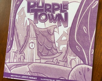 Welcome to Purple Town – A Whimsical & Colorful Children's Book!