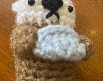 Adorable Handmade Crochet Baby Otter!