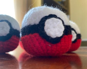 Handmade Crochet Poké Balls – Catch 'Em All in Cozy Style!