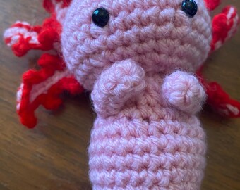 Adorable Handmade Crochet Axolotl!