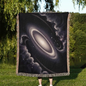 Woven Blanket Constellation Art, Celestial Throw Blanket, Galaxy Woven Blanket, Stargazing Blanket, Nebula Blanket, Cosmic Art, Space Decor