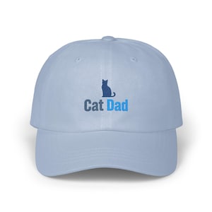 Embroidered Cap Cat Dad Hat for Feline Lovers, Cute Animal Lover Gift, Unique Dad Hat, Embroidered Cap, Gift for Him, Cat Lover Cap, Dad Hat