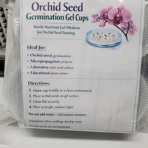 Orchid Tissue Culture Gel Cups — Pre-Sterilized & Ready to Use