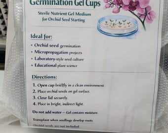 Orchid Tissue Culture Gel Cups — Pre-Sterilized & Ready to Use
