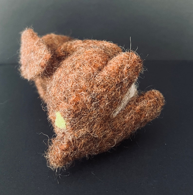 Fabric Art Lop Eared Bunny Rabbit Needle Felted Wool Handmade - Etsy