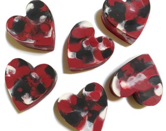 Heart Shaped Crayons (set of 6) - Valentine's Gift for Kids - Personalized Kids Valentine’s Day Crayons - Kids Birthday Gift - Party Favors