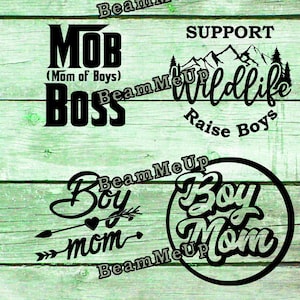 デジタルファイル Boy Mom Designs SVG Dfx Ai