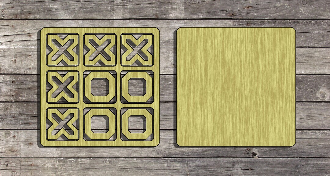 DIGITAL FILE Laser Cut Tic Tac Toe SVG Dfx Ai - Etsy
