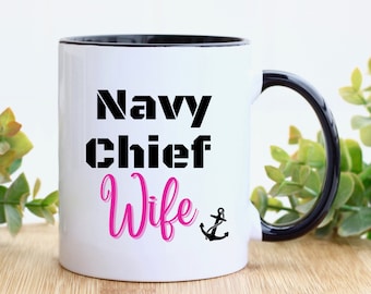 Navy Chief Wife Personalized Coffee Mug Chief Season Gift