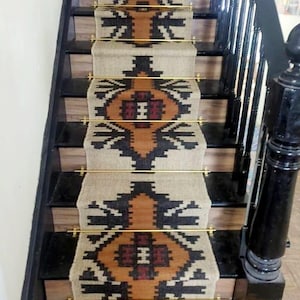 2.6x22,2.6x30 Kilim Runner Handwoven Wool Jute Rug Handmade Kilim Dhurrie Rug Motif Oriental Traditional Indian Geometric Turkish Home Decor