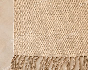 Organic Cotton Yoga Mat Handwoven, Eco-Friendly, Anti-Slip